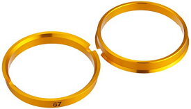 KYO-EI [ 協永産業 ] HUB CENTRIC RING 73mm/67mm 2個入り ツバ付 アルミ製/ゴールド U7367