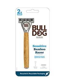 Bulldog(ブルドッグ) Bulldog Skincare ブルドッグ センシティブ バンブー ハンドル 本体 (刃付き)+ 替刃 1コ 髭
