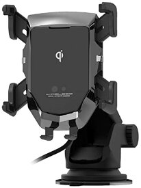 カシムラ スマホを自動ホールド 4本アームで縦/横にらくらく置き替えもできるワイヤレス充電 & 電動ホルダー NKW-36