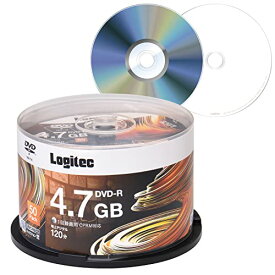 ロジテック DVD-R CPRM対応 1回記録用 録画用 4.7GB 120分 16倍速 記録メディア スピンドルケース 50枚入り LM-DR