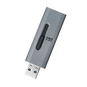 �G���R�� USB������ 64GB USB3.2(Gen1)�Ή� �X���C�h�� �X�g���b�v�z�[���t�� �O���[ MF-SLU3064GGY