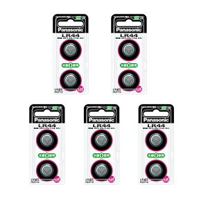 Panasonic LR44/2P �A���J���{�^���d�r�q1.5V�r (5�Z�b�g)
