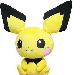 三英貿易 ポケットモンスター Big More 特大ぬいぐるみ ピチュー 2023年リニューアル・付属品なし W55×D28×H60cm ぬいぐ