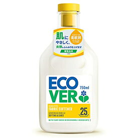 ECOVER(エコベール) エコベール 柔軟剤 本体 ガーデニア&バニラの香り 750ml ecover ファブリックソフナー 洗濯 赤ちゃん