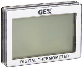 ジェックス GEX AQUA HEATER コードレスデジタル水温計 ワイド 見やすい大画面ディスプレイ 貼るだけ簡単 測定範囲15~35℃ 観