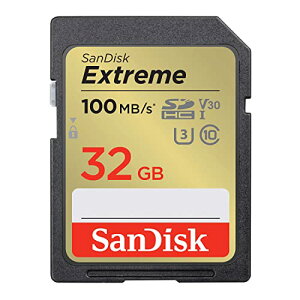 SanDisk (TfBXN) 32GB Extreme (GNXg[) SDHC UHS-I [J[h - C10/U3/V30/