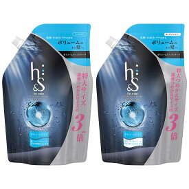 h&s for men ボリュームアップ シャンプー+コンディショナー 詰め替え 大容量セット 900mL+900g