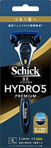 ハイドロ Schick(シック) ハイドロ5 プレミアム つるり肌へ ホルダー(刃付き+替刃1コ) スキンガード付 5枚刃 シルバー