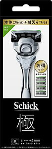 Schick(シック) 極 KIWAMI 敏感肌用 コンボ パック(ホルダー刃付き+替刃4コ) キワミ 5枚刃