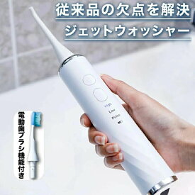 歯間 風呂 タフトブラシ 口腔洗浄機 こうくう洗浄機 電動歯ブラシ機能付き USB充電式 口腔洗浄器 ジェットウォッシャー