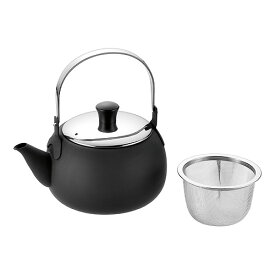 つる手急須 茶こしアミ付 500ml MB-100 直火不可 18-8ステンレス 急須 ステンレス きゅうす 燕三条 日本製 日本製 送料無料 （沖縄県へは発送できません）