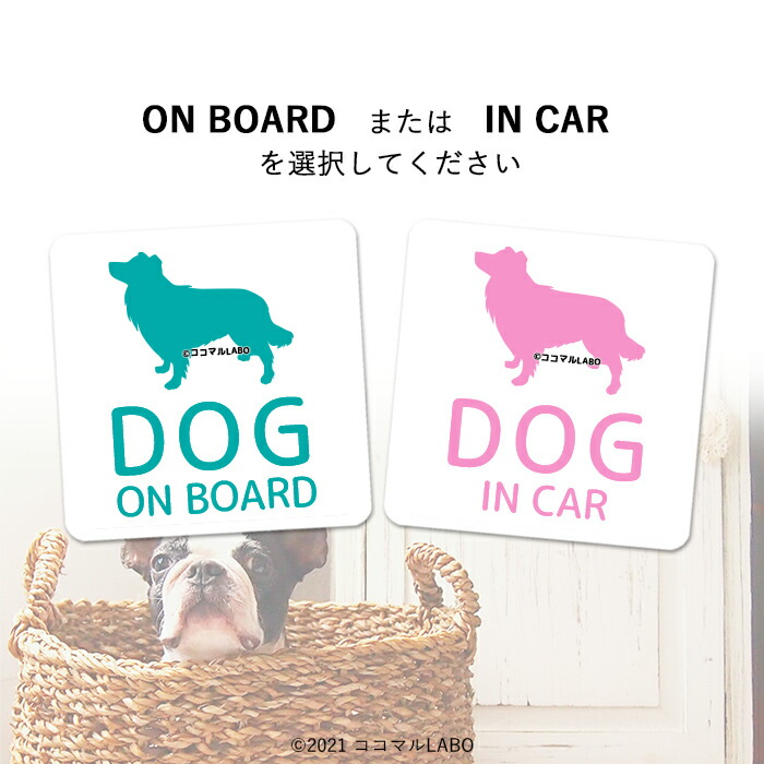 楽天市場】選べる犬種 ドッグインカー ドッグオンボード DOG IN CAR 