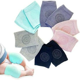 【P倍増中！さらに20％OFFクーポン配布】【2点目が50%OFF対象商品】赤ちゃん膝サポーター 6枚組 膝当て 赤ちゃん 子供 キッズ ひざあて膝パッド 定番 膝パッド ひざ当て ひざサポーター ひざパッド 赤ちゃんの膝を守る 赤ちゃんひざあて 掴まり立ち かわいい 出産祝い