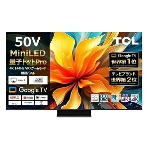 y݌ɏzTCL MiniLED50^ter 50C79B Ki 50C79B 50V nEBSECSfW^ 4K`[i[ter ʎqhbg MiniLED { Google TV Youtube lbgtbNX