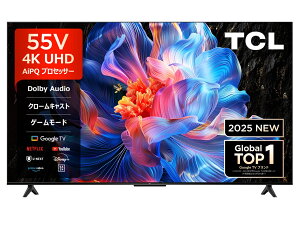 TCL 4K�t���e���r 55P6K ���K�i �e�B�[�V�[�G�� �`���[�i�[���� �Ǌ|�� 55V�^ 55�^ 55�C���` 55P6K