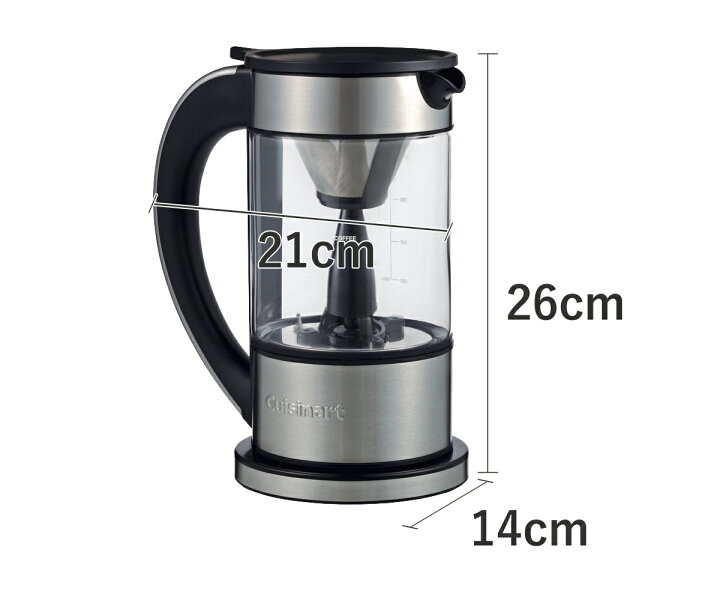 楽天市場 クイジナート ファウンテン コーヒーメーカー 3杯 6杯 Fcc 1kj ココニアル 5杯 おしゃれ 保温 電気ケトル 温度調節 ガラス 水出し 洗いやすい コーヒーマシン コールドブリュー お茶 緑茶 紅茶 湯沸かし 大容量 誕生日 プレゼント 男性 家電 女性