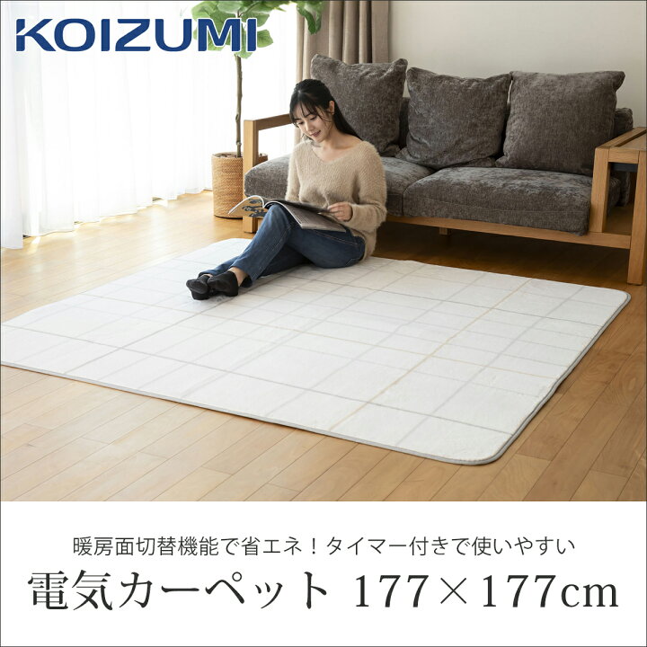 未使用品】KOIZUMI 電気カーペット KDC-2076 カバー1枚付き 2畳相当 2017