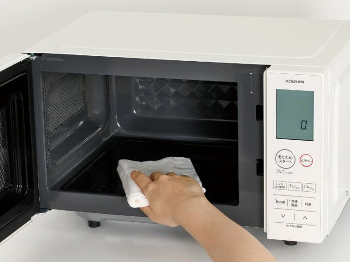 楽天市場】コイズミ 電子レンジ 18L フラットテーブル ヘルツフリー 