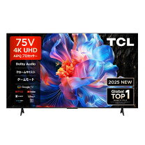 楽天市場】液晶テレビ 75インチ（メーカーTCL）の通販