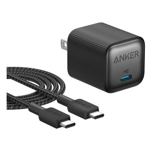 [�݌ɏ���] �A���J�[ Anker Nano Charger (35W) with USB-C & USB-C �P�[�u�� �t�� B2339N11 (�u���b�N) 35W�o�� B2339N11||