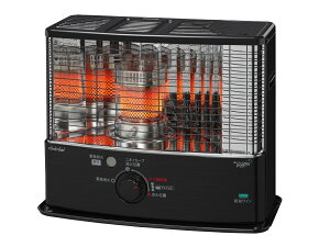 【正規品】トヨトミ 石油ストーブ ブラック RSW3024B 日本製 RS-W3024(B) | シングル燃焼 ワイドタイプ 石油暖房 灯油 でるでる芯 多面反射板 乾電池 こぼれま栓 安全設計 | 木造(戸建)8畳 コ