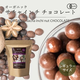 【レギュラーサイズ】有機サチャインチ チョコレート カカオ70% 110g 1個 JASオーガニック ペルー産 サチャインチチョコ チョコボール グリーンナッツチョコレート インカインチチョコレート 乳化剤添加物不使用