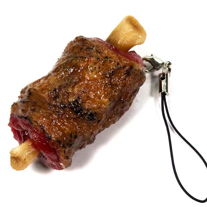 楽天市場】食品サンプル 食べちゃいそうな まんが肉 ストラップ 