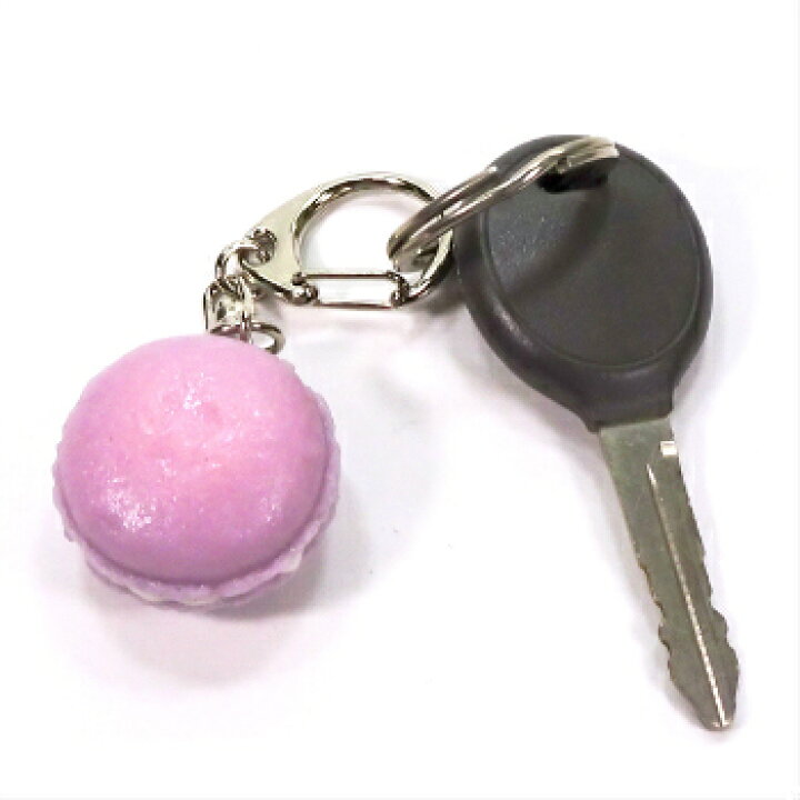 楽天市場 送料無料 食品サンプル 食べちゃいそうな マカロン ミニ キーホルダー ストラップ マグネット リアル食品サンプル ココナッツ