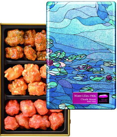 麻布かりんと かりんとミュージアム 「 睡蓮 」58g クロード・モネ 醤油海苔丸かりんと ピーナッツあられ 紅あられ ギフト 内祝　karint museum