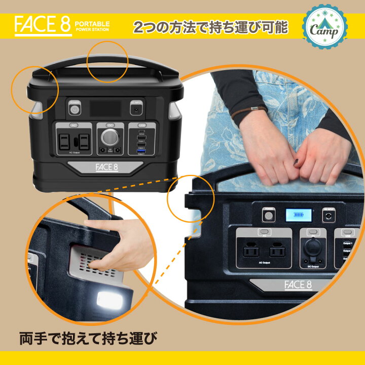 楽天市場】ポータブル電源 大容量 240,000mAh 888Wh 最大出力 1500W 