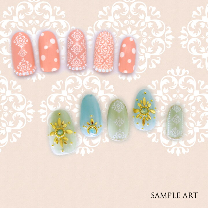 楽天市場】ダマスク柄 ウォーターネイルシール アンティーク ジェル  