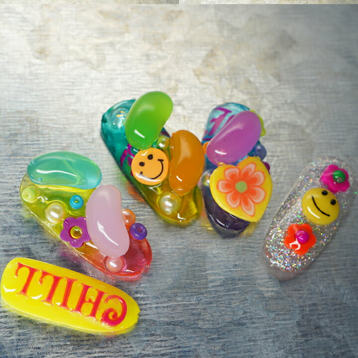 楽天市場】トイズアクセサリー 4種セット ビーズ カラフルパーツ 