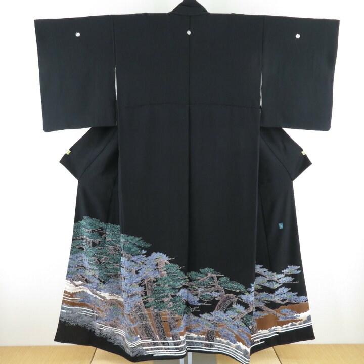 楽天市場】黒留袖 本場加賀友禅染 杉浦伸 松 作家物 落款入 正絹 比翼 
