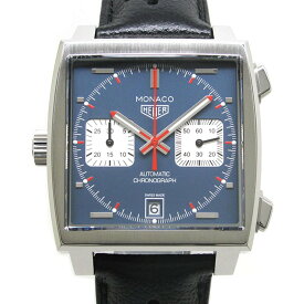 TAG HEUER (タグホイヤー) モナコ キャリーバー11 CAW211P.FC6356 ブルー 自動巻き MONACO 美品【中古】