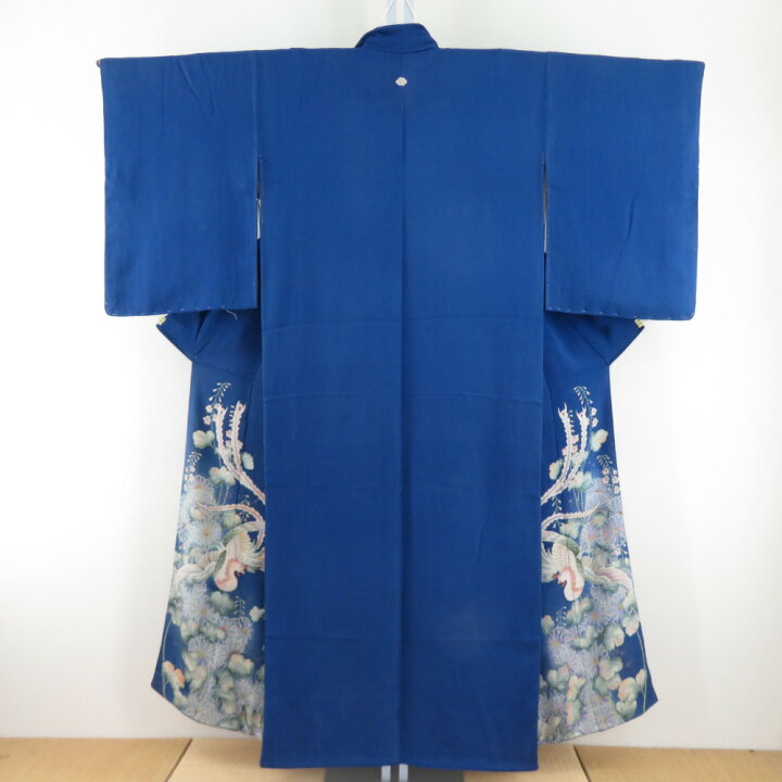 楽天市場】色留袖 アンティーク 昔きもの 袷 広衿 一つ紋 正絹 箔 鳳凰  