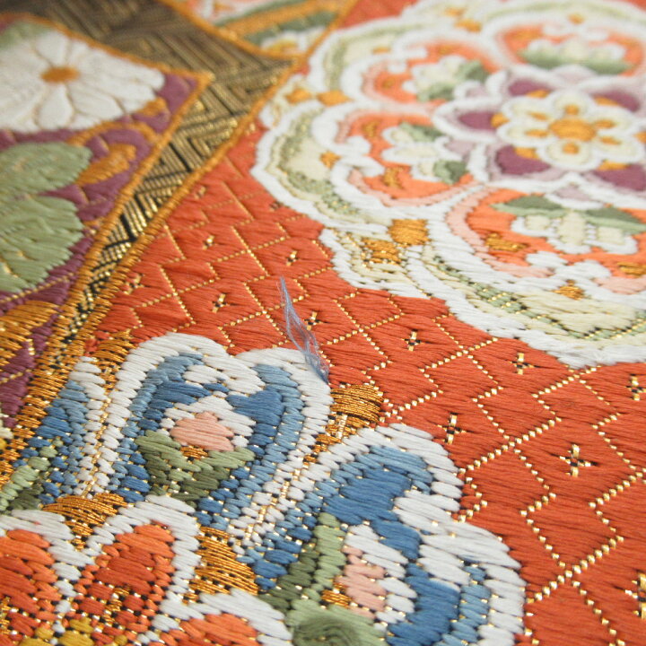 楽天市場】袋帯 振袖用 正絹 熨斗紋様 ゴールドx多色 金糸 六通柄  