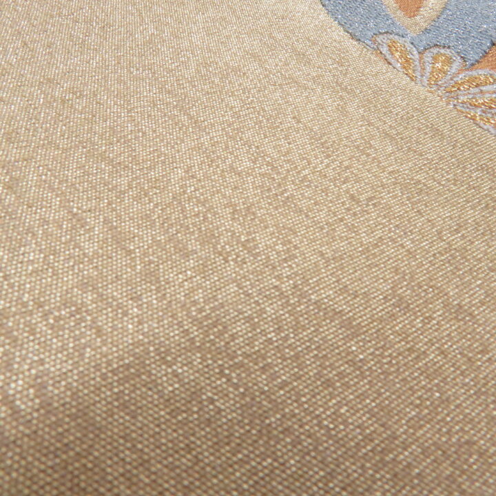 楽天市場】袋帯 七宝紋様 金糸 パステル系 ゴールド色x多色 六通柄  