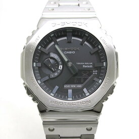 CASIO (カシオ) 腕時計 G-SHOCK フルメタル GM-B2100D-1AJF シルバー ソーラー【中古】