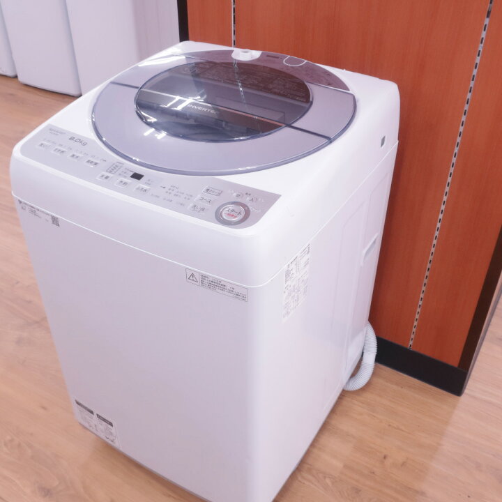 楽天市場】SHARP (シャープ) 洗全自動洗濯機 縦型 ES-GV8B 8.0kg【中古 