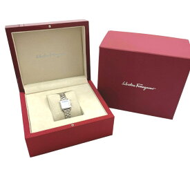 Ferragamo (フェラガモ) 腕時計 SFBY00319 SQUARE スクエア 20mm ホワイトパール×シルバー レディース【中古】