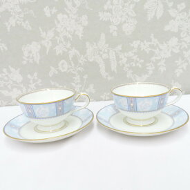 NORITAKE (ノリタケ) 食器 THE NATIONAL TRUST ザナショナルトラスト カップ＆ソーサー ペアカップ 2客セット ティーカップ