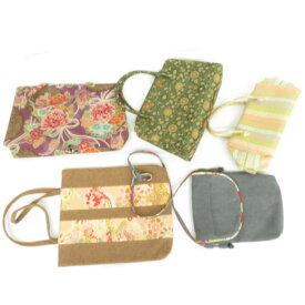 和装バッグ 5点セット 手提げ 利休バッグ ハンドバッグ 着物バッグ 女性用【中古】