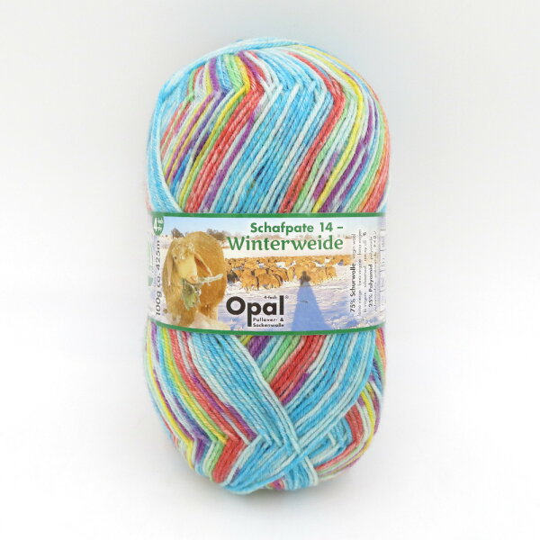 毛糸 Opal  オパール シャーフパーテ14 Schafpate 14 col.11194 ソックスヤーン 秋冬 未使用品【中古】