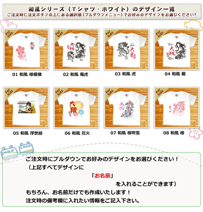 楽天市場 Tシャツ 誕生日 プレゼント 出産祝い 名入れ 名前入り キッズ ベビー 半袖 和柄 和風 デザイン ホワイト 男の子 女の子 服 誕生日プレゼント 百日祝い お七夜 クリスマス メール便対応 ココロコ 出産祝い 名入れギフト ココロコ