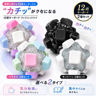 フィジェットトイ 【2個セット】 12面 キーホルダー キーボード トイ edc 手遊び おもちゃ ストレス解消 …
