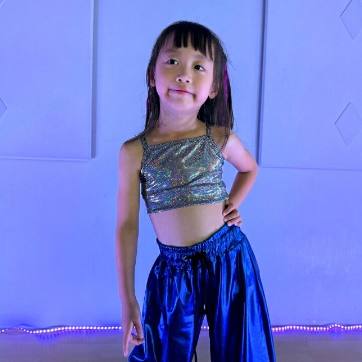 楽天市場】キッズ ダンス衣装 ブラトップ トップス ハーフトップ 