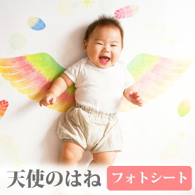 【12/9限定★最大P10倍150円クーポン】 インスタ映え 背景 シート 月齢フォトシート 天使のはね 月齢フォト マンスリーフォト 寝相アート 100日 お昼寝アート 写真グッズ ベビー 赤ちゃん ベビーフォト ハーフバースデー 出産祝い 送料無料 1000円 ポッキリ