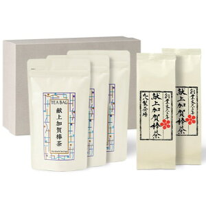 【11月1日以降お届け】【送料込み】丸八製茶場 献上加賀棒茶 茶葉とティーバッグのギフトセット(60g袋入×2袋)(3g12ヶ入×3袋)(K3-175)
