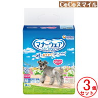 【3個セット】マナーウェア 女の子用 Mサイズ トラッドテイスト 34枚入り【×3個】 小～中型犬用 ［モダ…