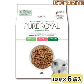 【当日発送】ジャンプ ピュアロイヤル ベジタブルプラス ホウレンソウ 600g (100g×6袋入) ◆ 犬用 総合栄養食 半生 セミモイスト 国産